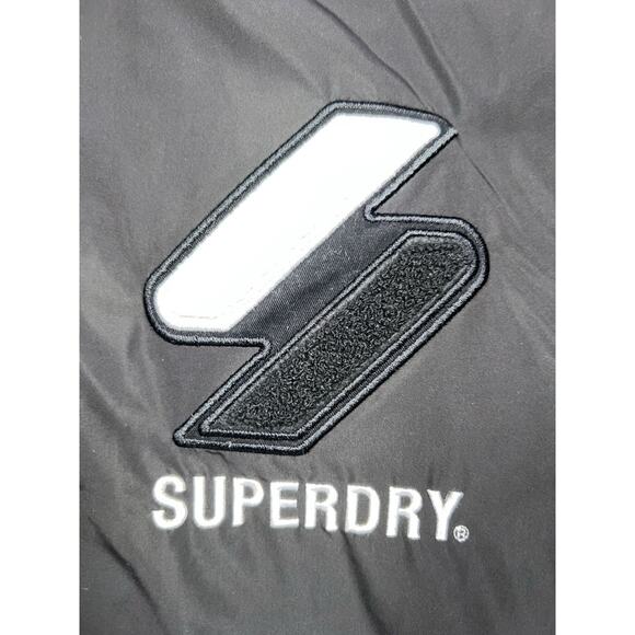 Superdry Track Cagoule Windbreaker Jacket Men’s XL Black Zip Lightweight - Picture 3 of 9